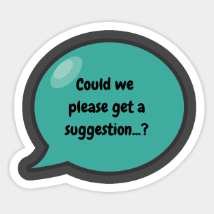 Improviser Question Sticker